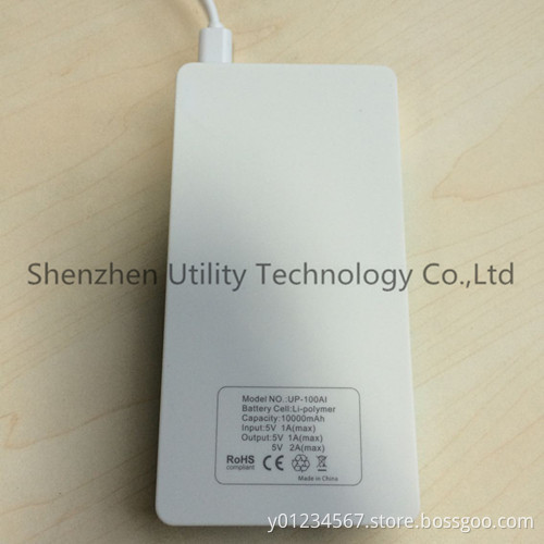 The smallest size for 10000mAh power bank